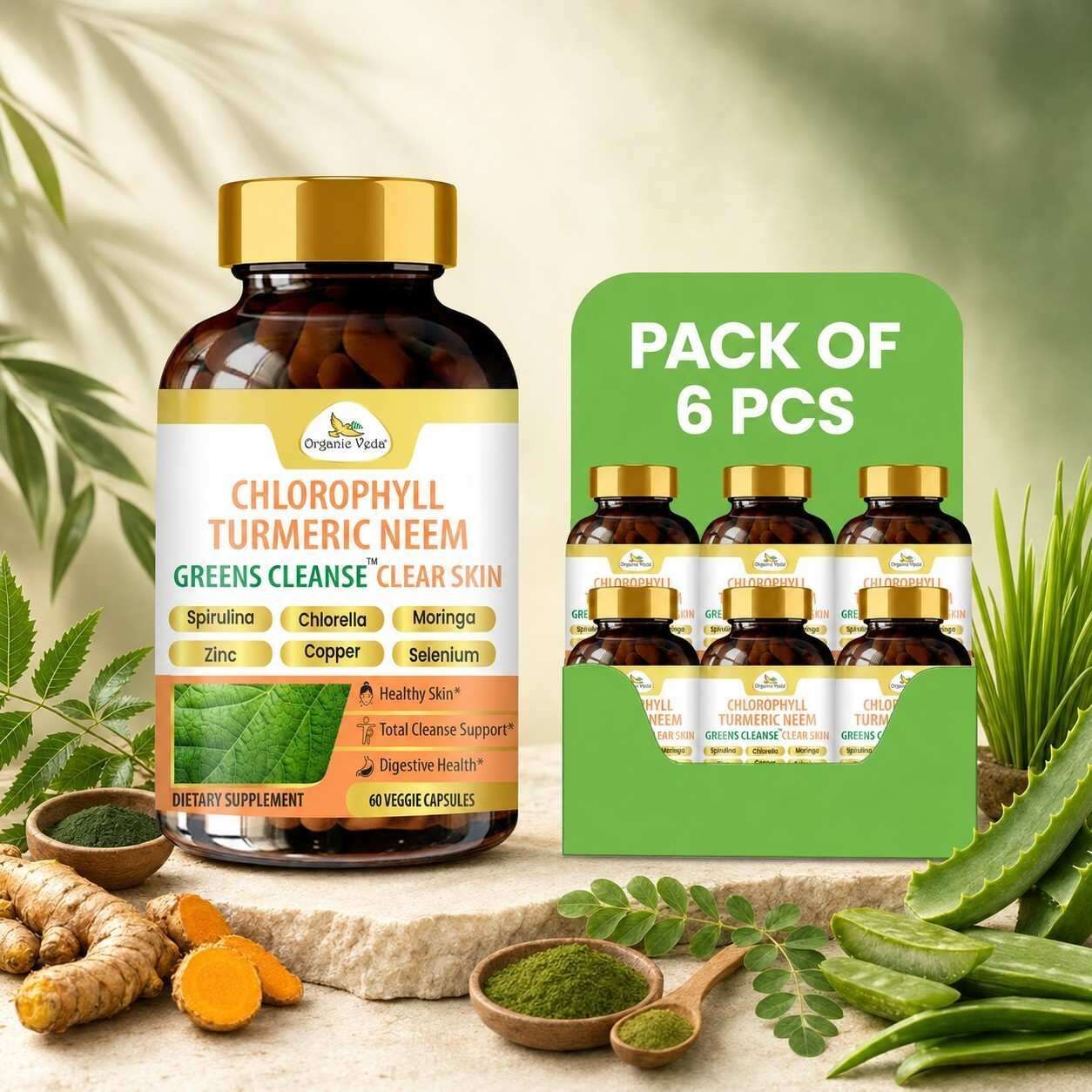 Austin, Health & Beauty Items, USD 121,  Wholesale Turmeric Neem Chlorophyll Beauty Capsules For USA Retailers