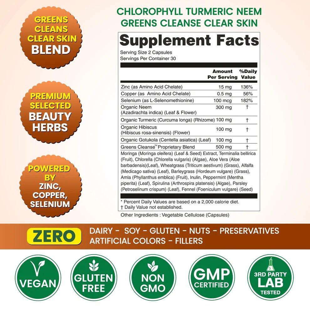 Austin, Health & Beauty Items, USD 121,  Wholesale Turmeric Neem Chlorophyll Beauty Capsules For USA Retailers