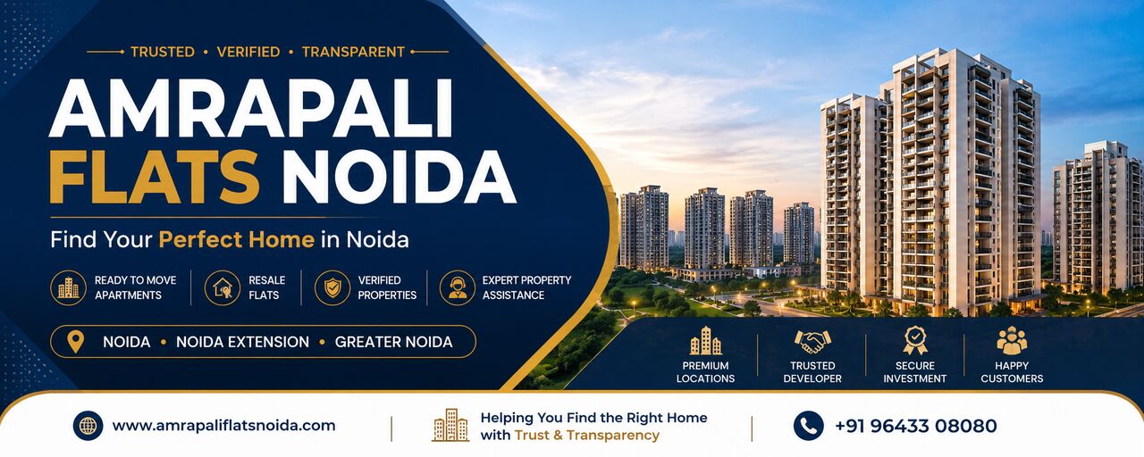 Noida, Real Estate, Amrapali Society Noida &ndash; Ready To Move & Under Construction 1, 2, 3 & 4 BHK Flats Startin