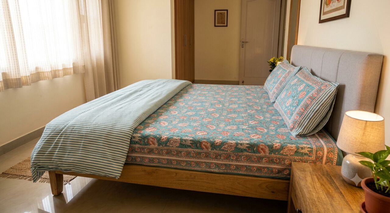 Mumbai, Household Items, INR 1499,  Pure Cotton Double Bedsheets &ndash; Handloom & Handblock Prints