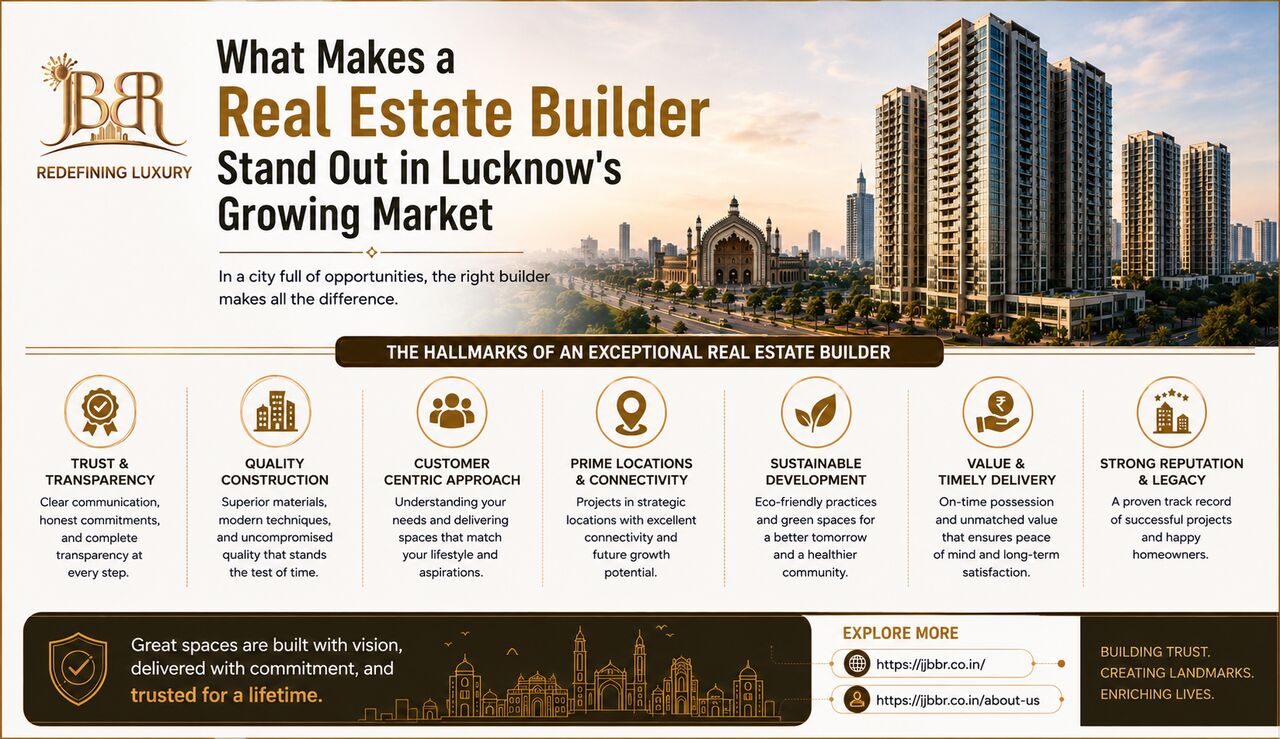 Lucknow, Real Estate, What Makes A Real Estate Builder Stand Out In Lucknow
