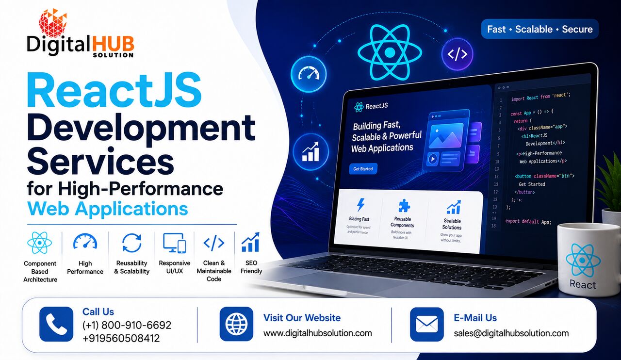New York, Business, ReactJS Development Services For High-Performance Web Applications