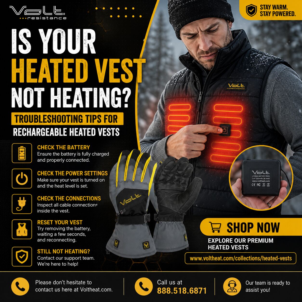 New York, Clothing & Accessories, Is Your Heated Vest Not Heating? Troubleshooting Tips For Rechargeable Heated Vests