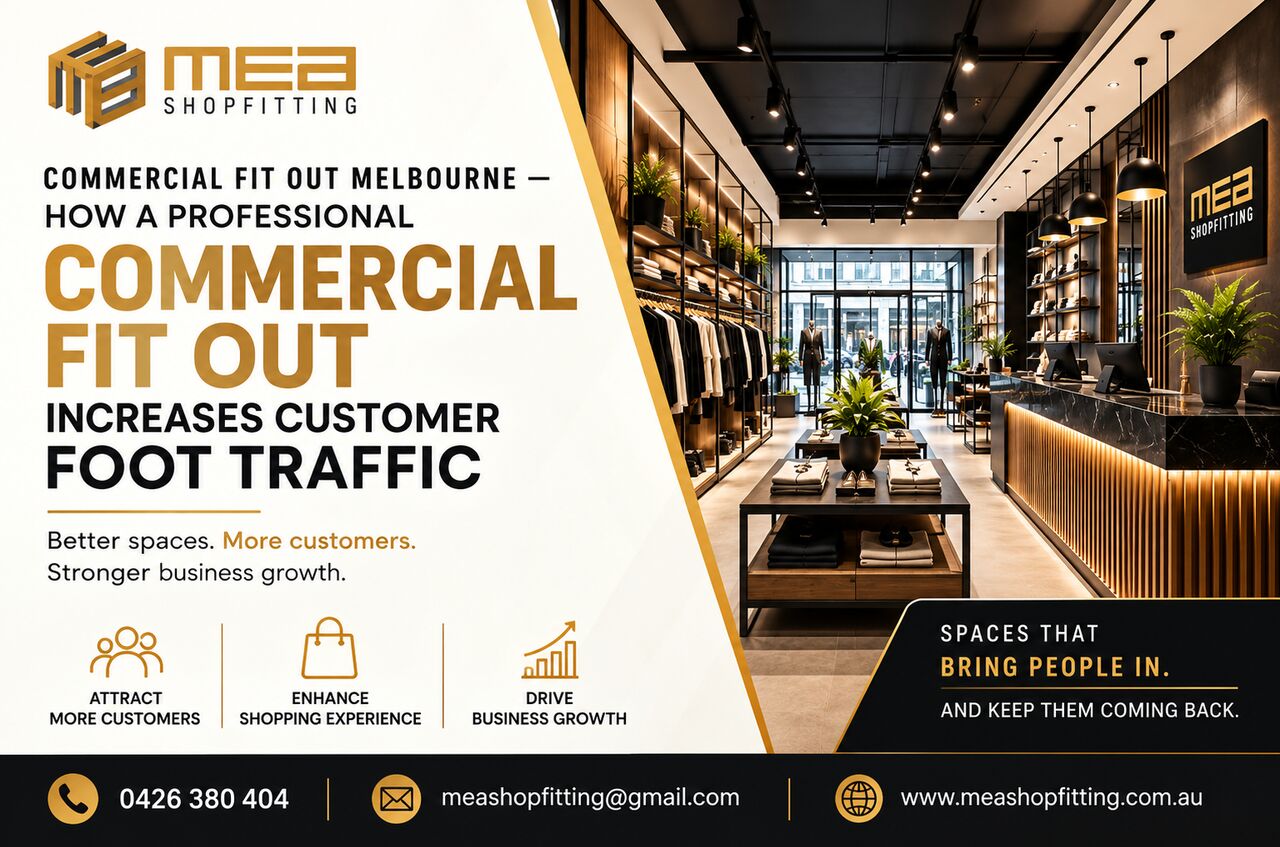 Melbourne, Construction, Commercial Fit Out Melbourne | Increase Customer Foot Traffic With MEA Shopfitting