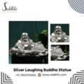 INR 495, Buy Silver Laughing Buddha Statue For Good Luck & Prosperity | Siddhhi Arts