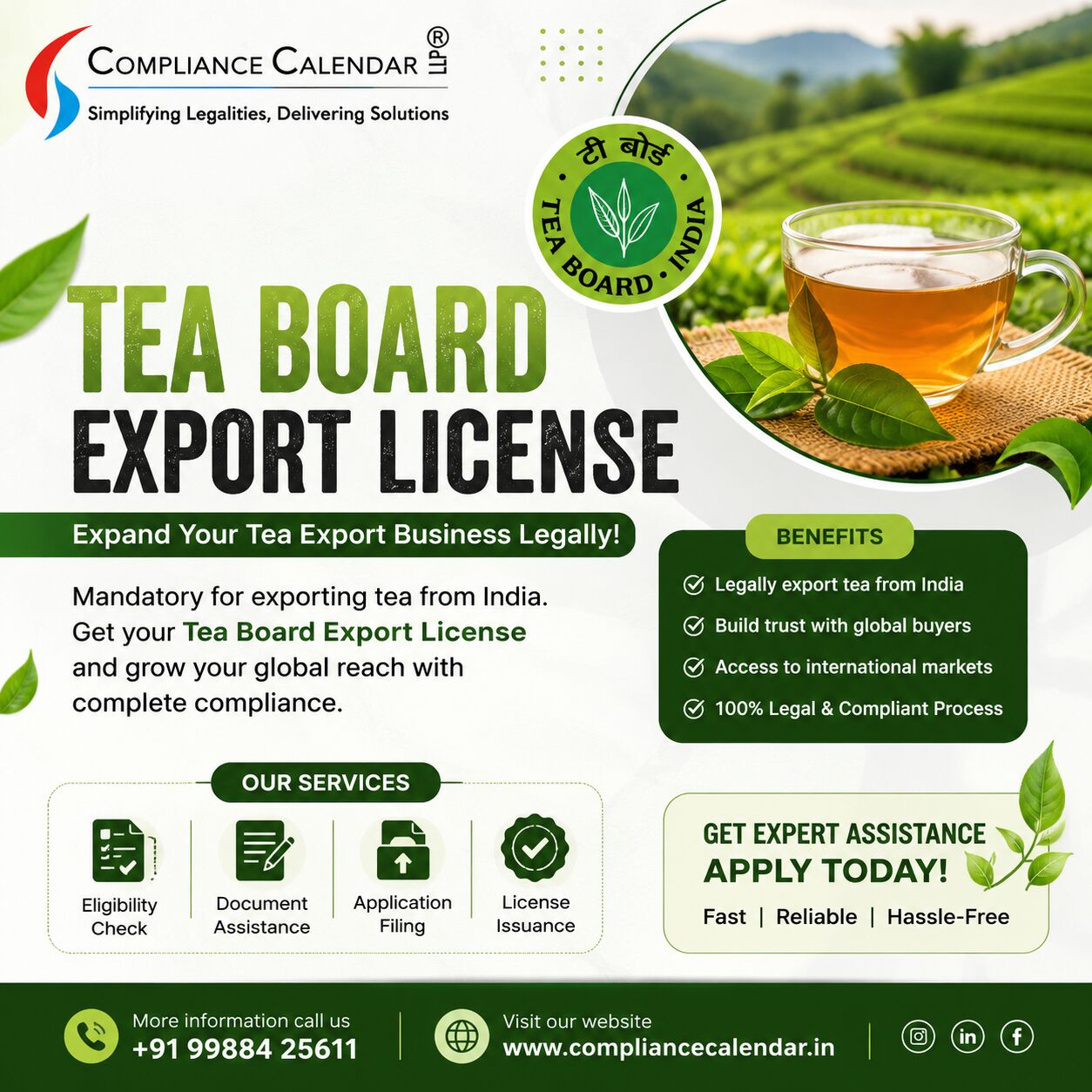 New Delhi, Legal, Tea Board License Registration Made Easy