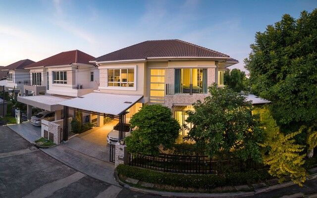 Bangkok, Villas, THB 75000,  65 Sq. Feet,  2-storey Detached House For Rent, Corner House, 65 Sq M, Bangkok Boulevard Rama 9 -