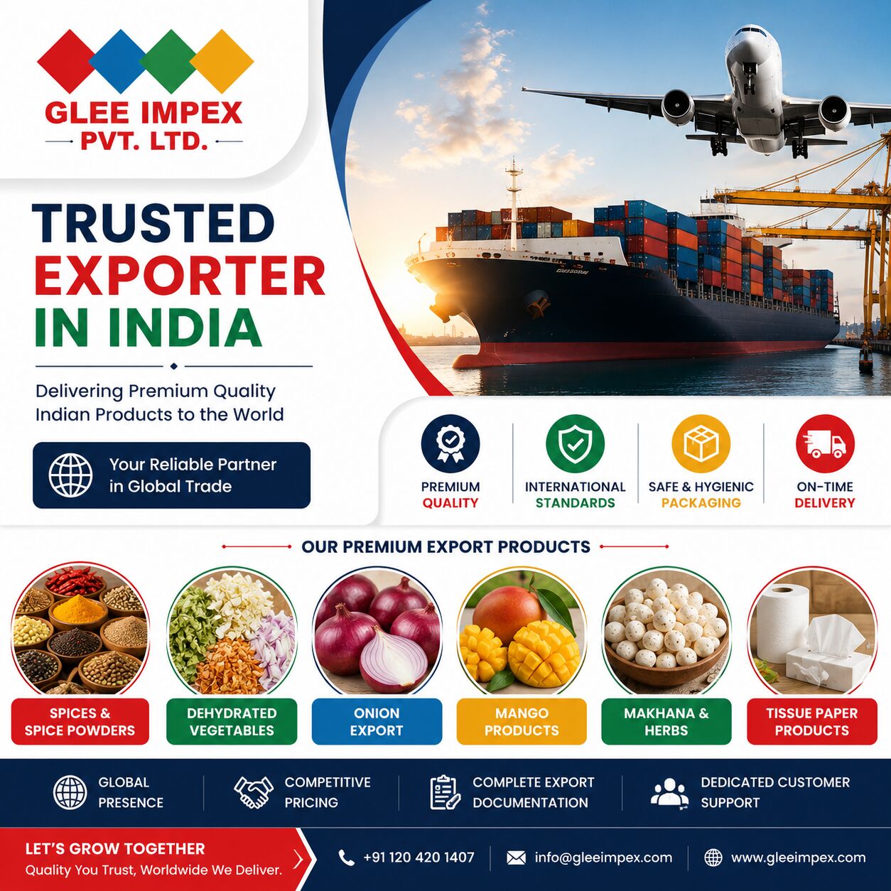 Mumbai, Food, Trusted Exporter In India | Premium Spices, Food Products & Agro Exporter &ndash; GLEE IMPEX