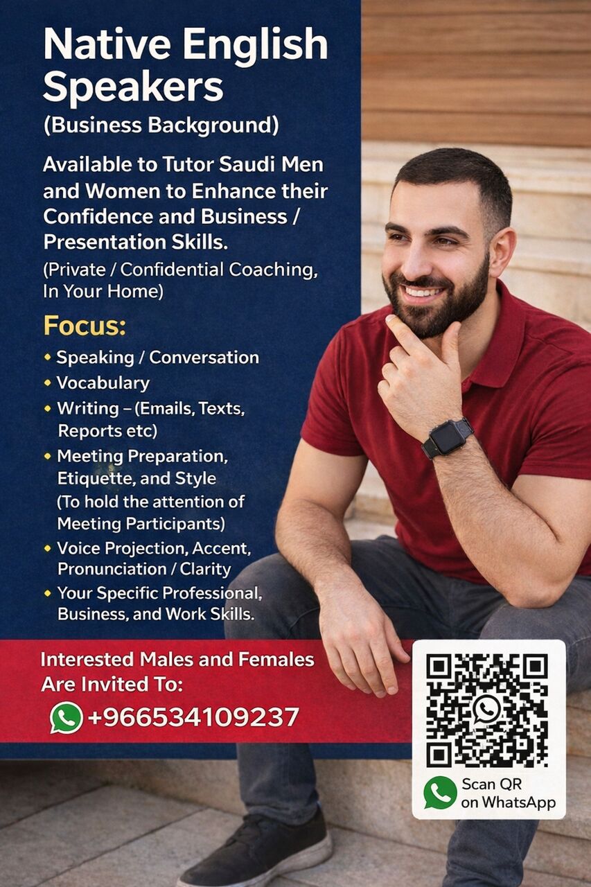 Jeddah, Language Exchange, Native Pronunciation & Articulation Coaching | IELTS & Professional English