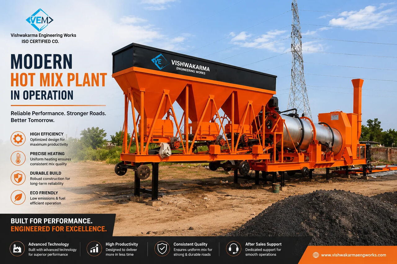 Mumbai, Industrial Machinery, Best Mobile Hot Mix Plant Manufacturer India | Vishwakarma