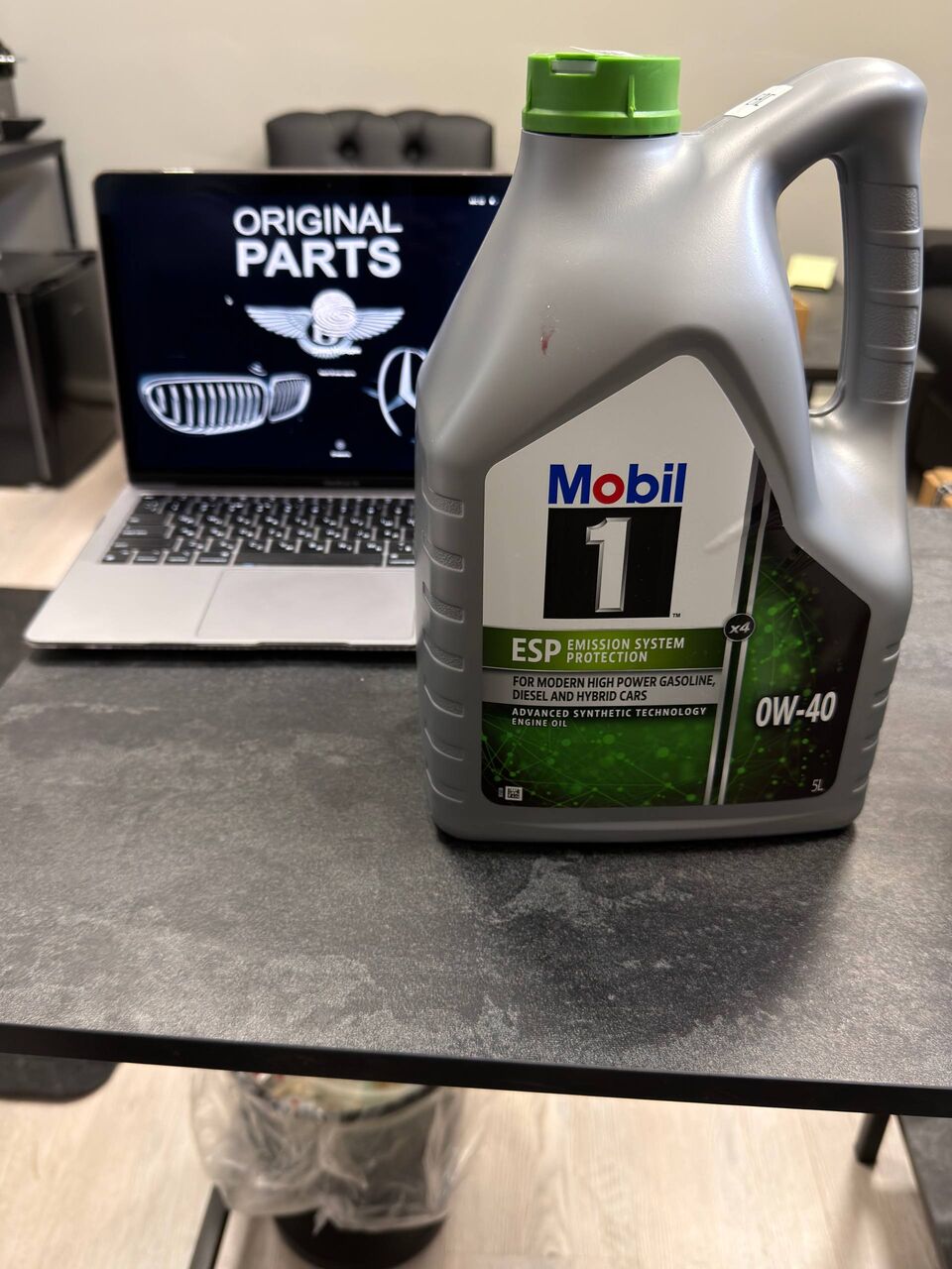 Copenhagen, Auto Parts, DKK 395,  Genuine Mobil 1 ESP 0W-40 Fully Synthetic Engine Oil &ndash; 5L