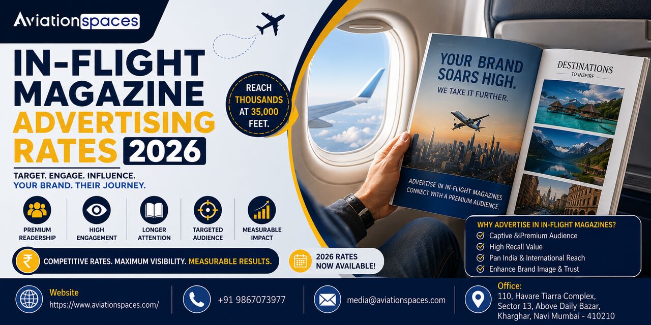 Navi Mumbai, Marketing, In-Flight Magazine Advertisement Cost In India