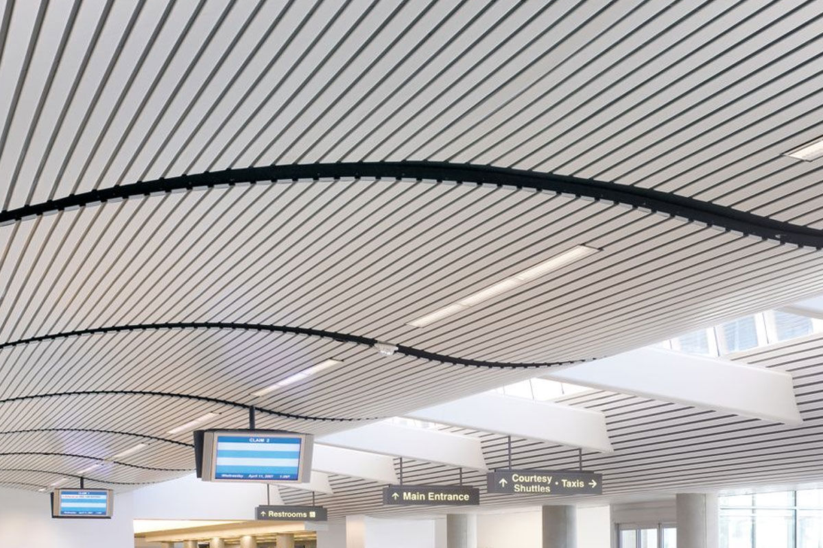 New York, Business, Professional Linear Metal Ceiling Installation In Wisconsin