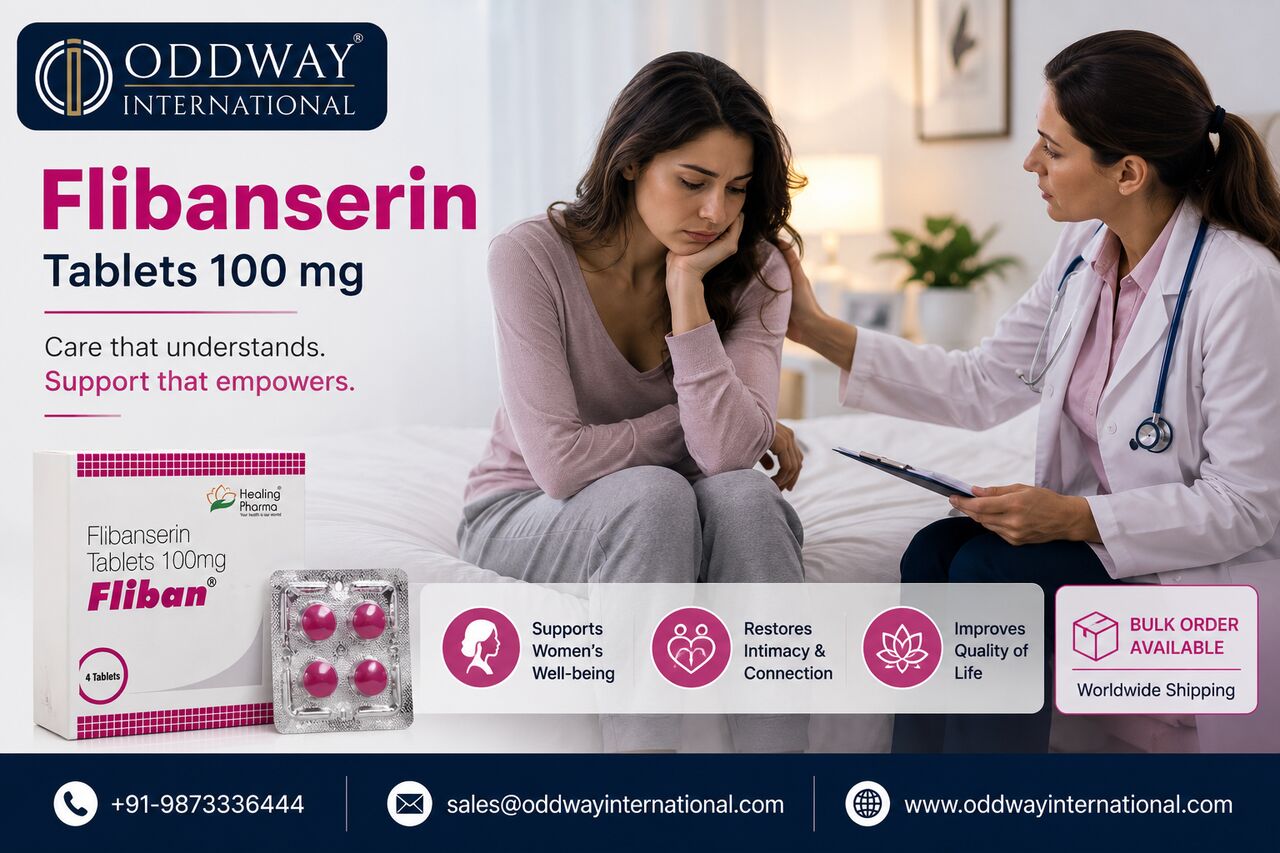 New York, Medical, Flibanserin 100 Mg Tablet Price USA - B2B Sourcing | Oddway International