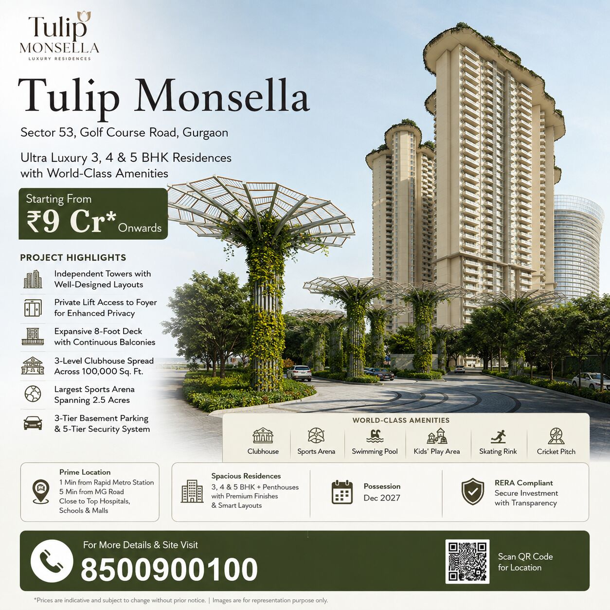 Gurgaon, Real Estate, Tulip Monsella Gurgaon Luxury Flats &ndash; A Premium Address In Sector 53