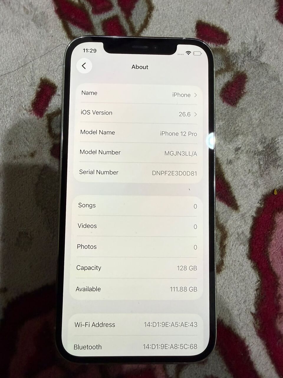 Riyadh, Mobile Phones, SAR 1000,  New IPhone 12 Pro Without Box 128GB