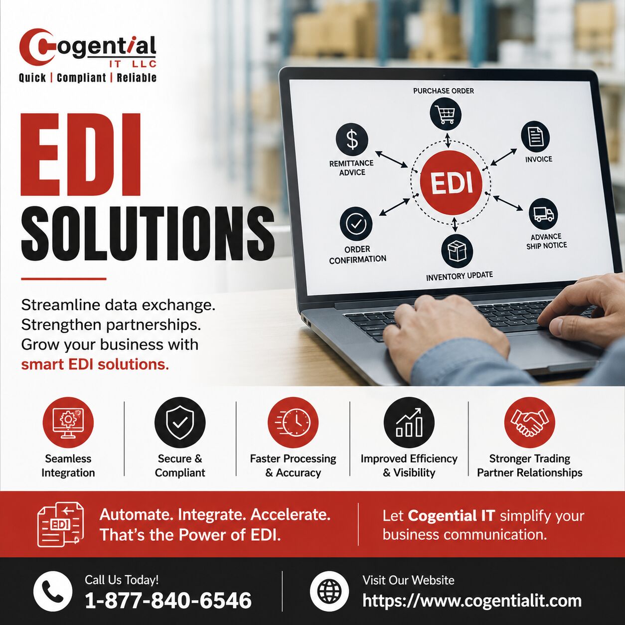 New York, Business, EDI Solutions | Reliable Electronic Data Interchange Services | Cogential IT