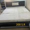SAR 300,  DOUBLE BED WITH SIDE TABLE & SINGLE BED WITH MATRESS FOR SALE