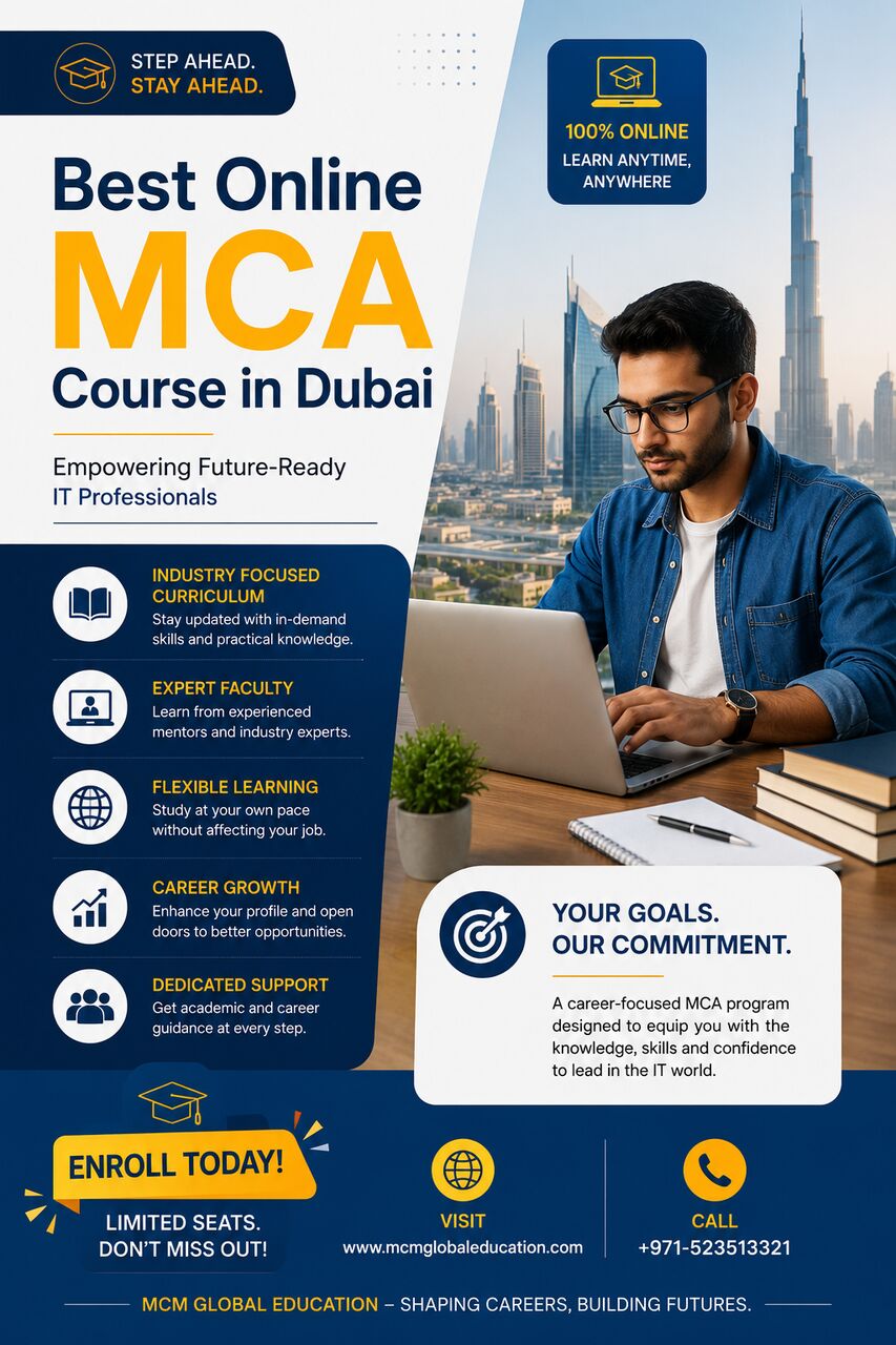Dubai, Guest Posting, Best Online MCA Course In Dubai