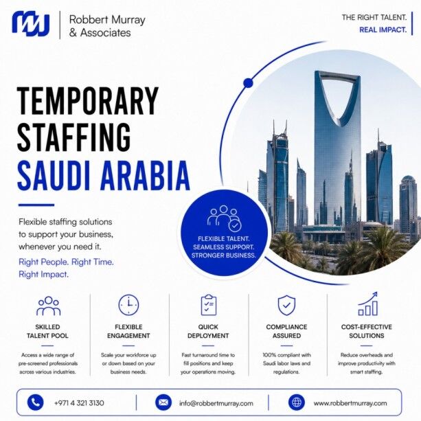 Dubai, Marketing, Temporary Staffing Saudi Arabia