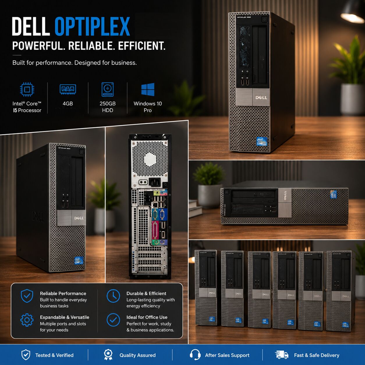 Riffa, Computers, BHD 16,  DELL OptiPlex Intel I5 500GB HDD 2-in-1 CPU With Free Keyboard & Mouse Only For 27 BD