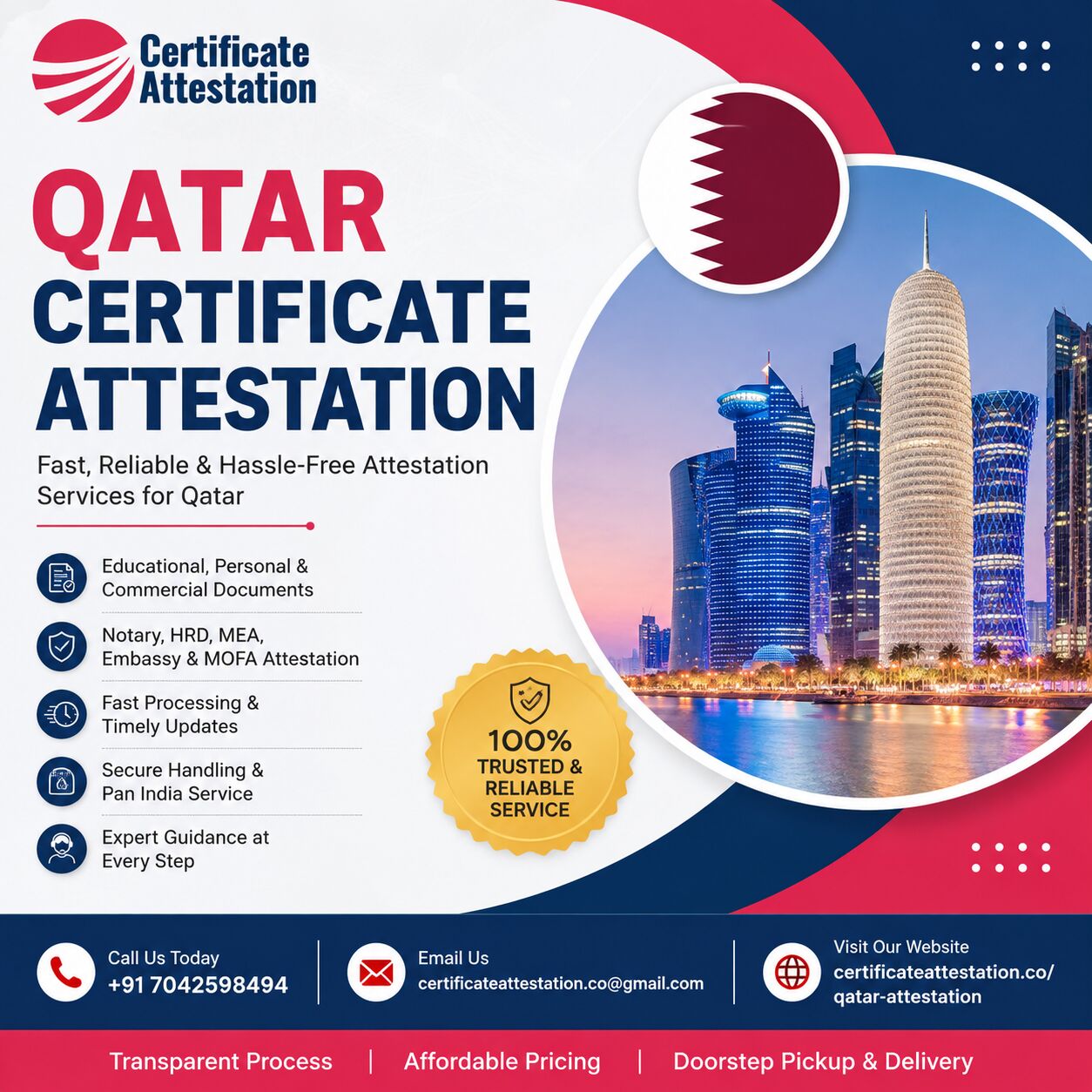 Mumbai, Legal, Qatar Certificate Attestation Services In India