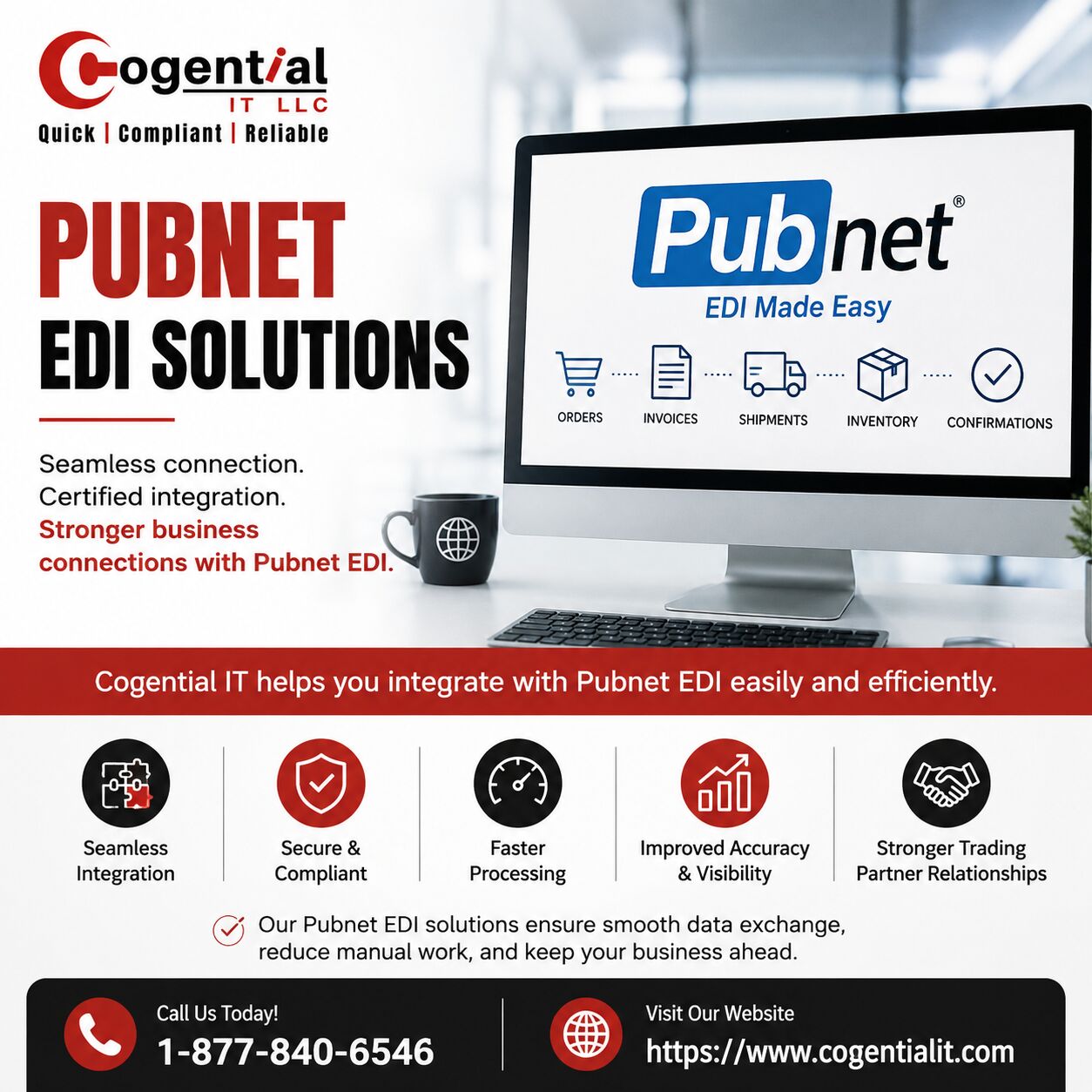 Washington DC, Business, Pubnet EDI Integration Services By Cogential IT