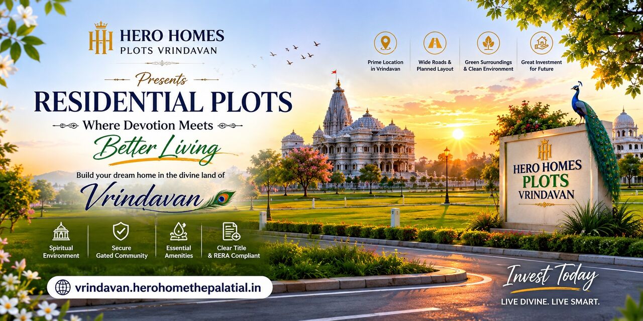 Mumbai, Residential Plots, Hero Homes Plots Vrindavan &ndash; Premium Residential Plots In A Divine Location