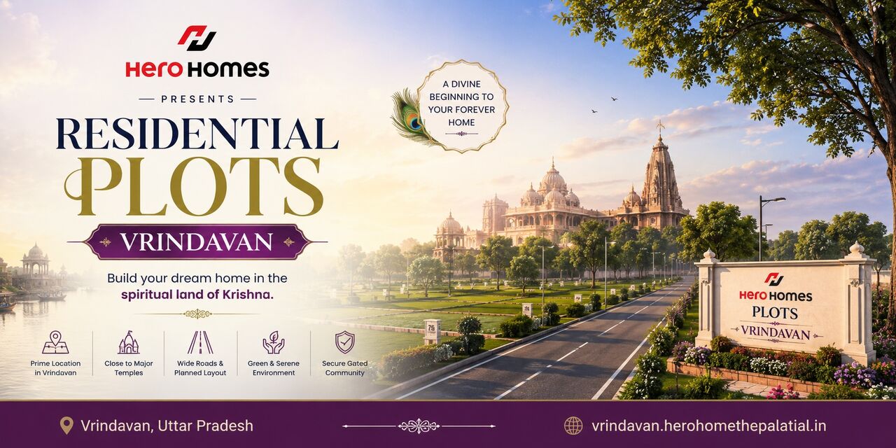 Mumbai, Residential Plots, Hero Homes Plots Vrindavan &ndash; Premium Residential Plots In A Divine Location