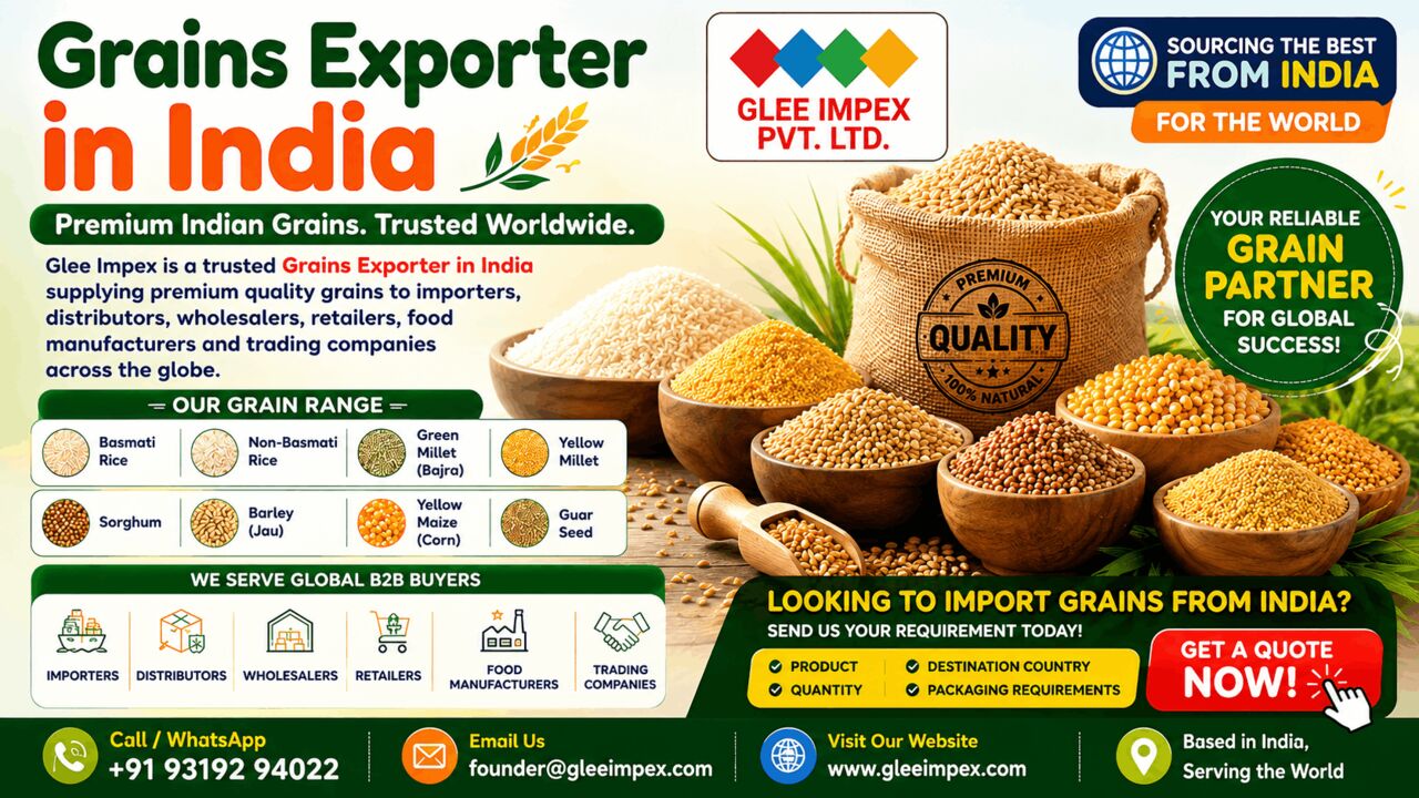 New Delhi, Businesses For Sale, Grains Exporter In India | Premium Indian Grains Supplier &ndash; Glee Impex