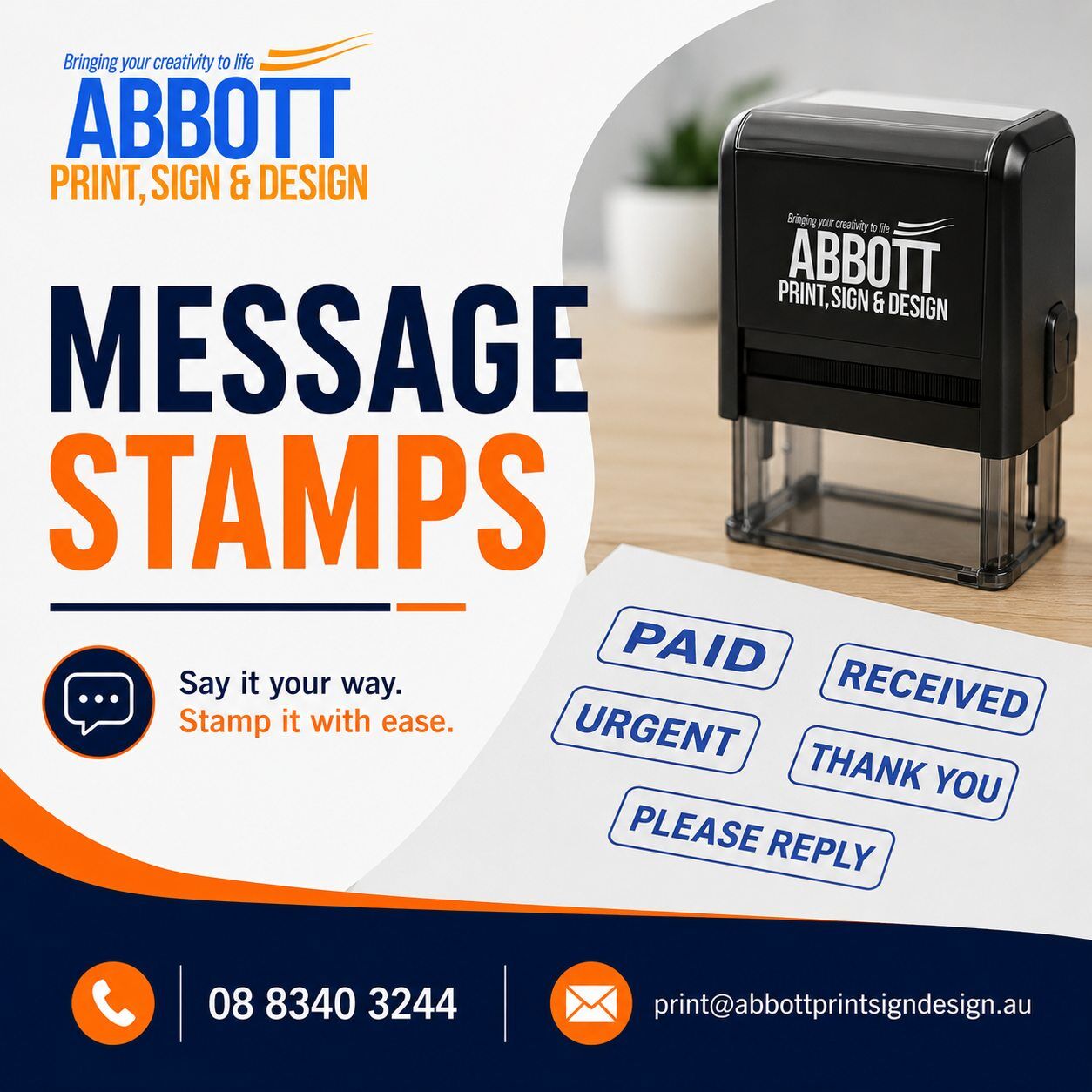 Sydney, Printing, Message Stamps &ndash; Custom Stamps For Fast & Clear Marking