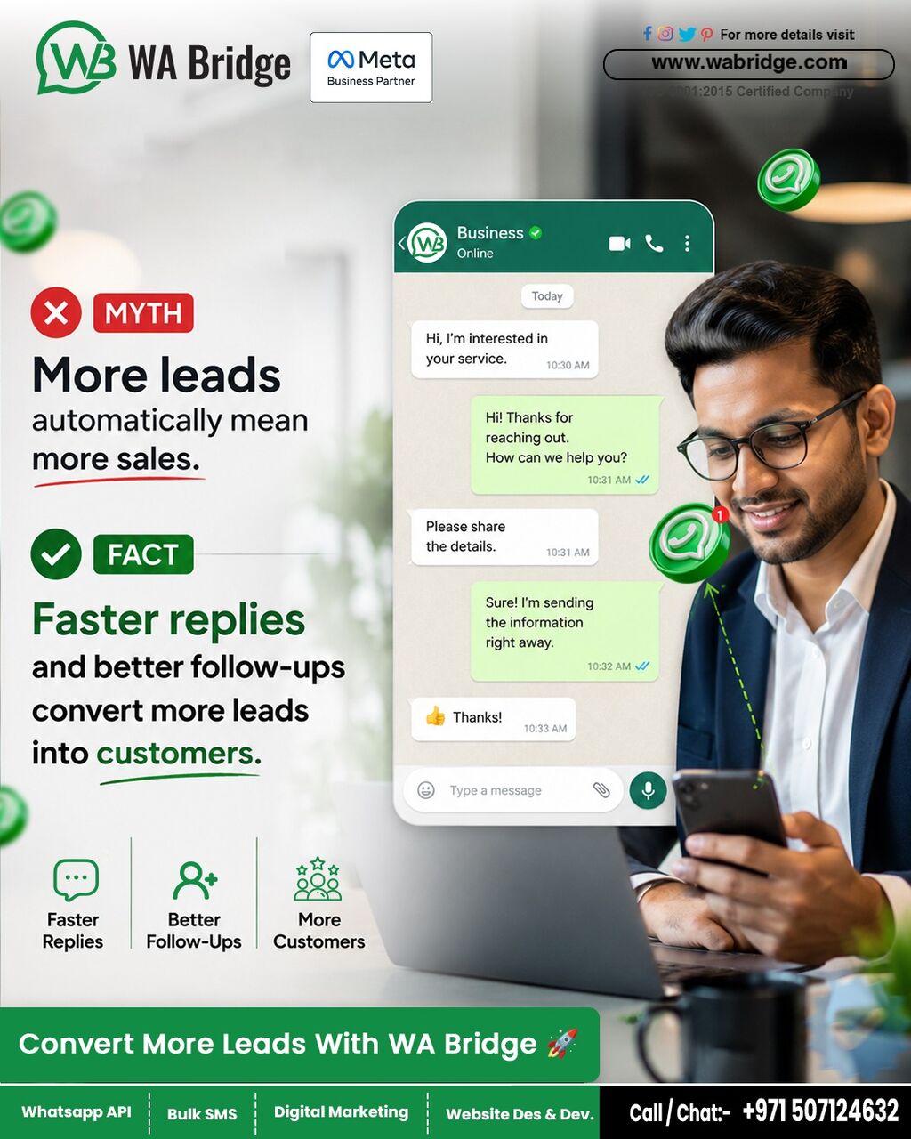 Dubai, Marketing, Convert More Leads With WA Bridge