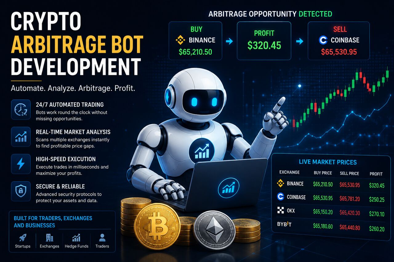 Brisbane, Software, AUD 120000,  Crypto Arbitrage Bot Development: Build Smarter Automated Trading Solutions