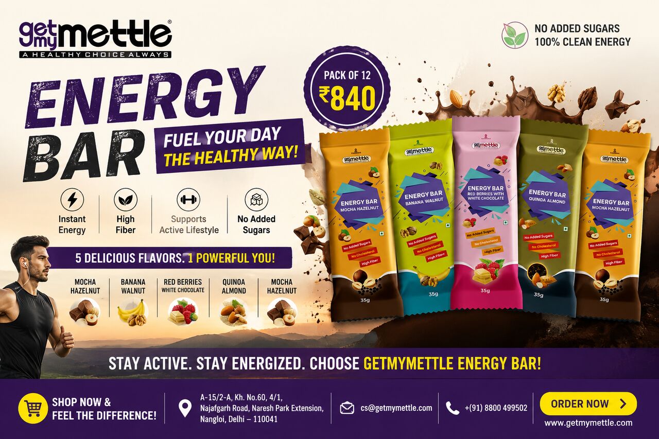 New Delhi, Health & Beauty Items, Getmymettle Energy Bar &ndash; Fuel Your Day The Smart Way