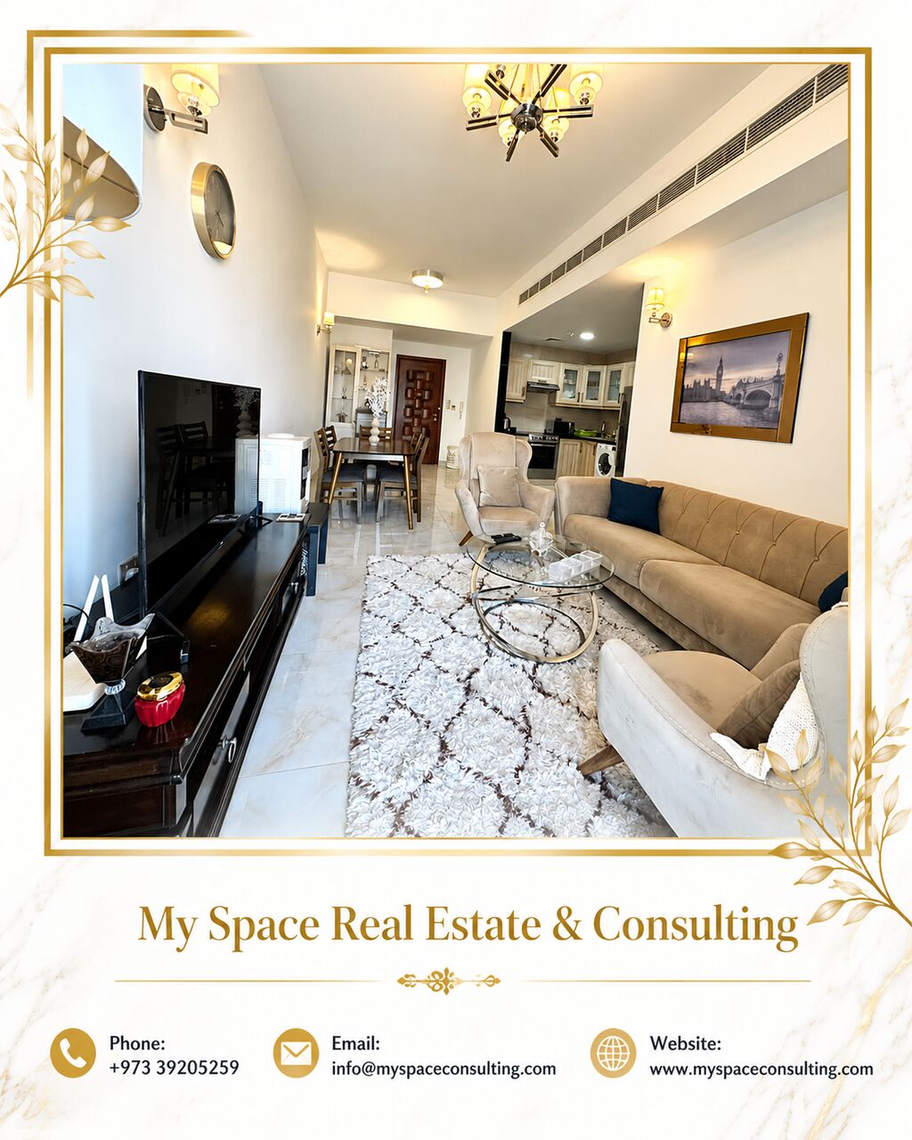 Al Seef, Apartments, Flats, Houses & Villas, BHD 330/month,  Furnished,  1 BR,  Apartment For Rent In Seef | Balcony