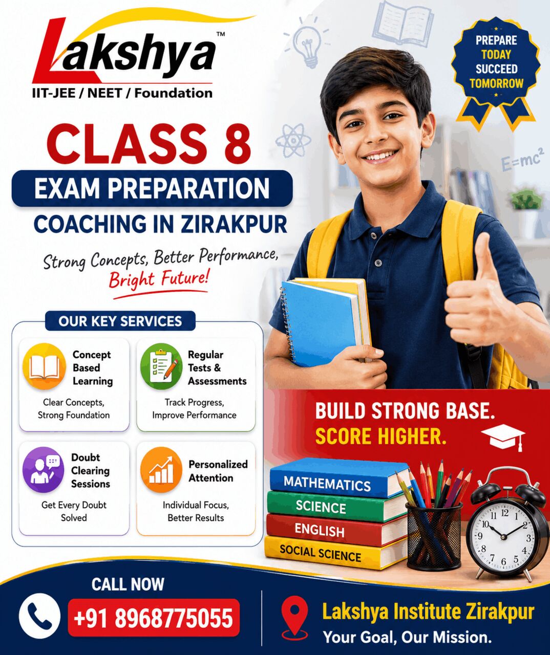 Chandigarh, Lessons Offered, Best Coaching Center For Class 8 In Zirakpur