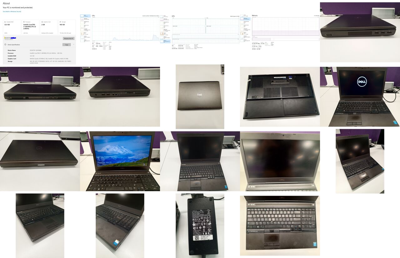Irqah, Computers, SAR 1700,  Dell Precision M4800 | Core I7 | 32GB RAM | 512GB SSD + 500GB HDD | NVIDIA Quadro For SALE
