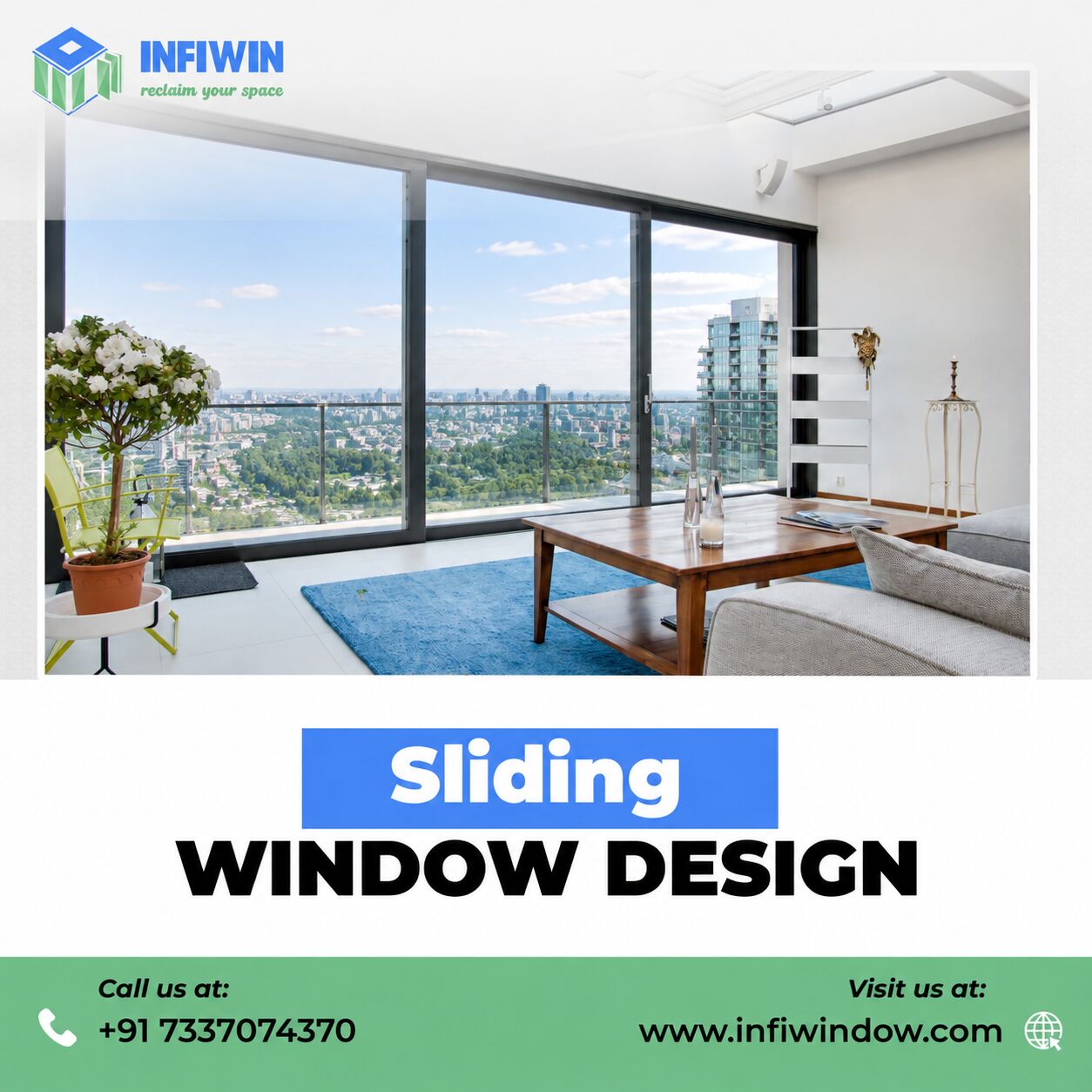 Noida, Business, Sliding Window Design For Stylish Spaces