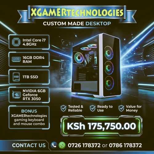 Nairobi, Electronics, KES 175750,  Bespoke Made Core I7 10th Gen 16gb RAM Tower PC