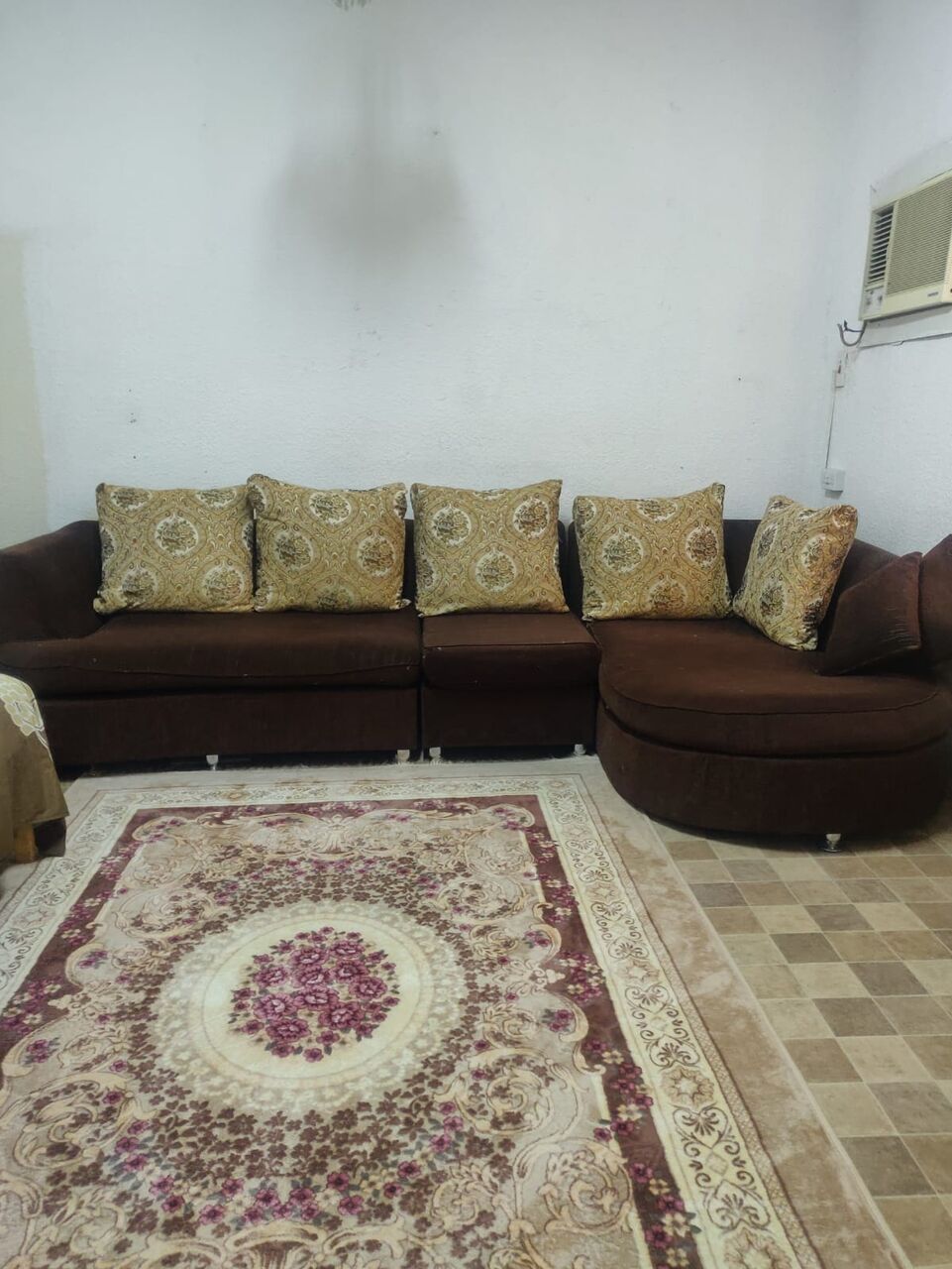 Al Murabba, Furniture, SAR 300,  L-Shaped Sofa Set &ndash; Good Condition &ndash; SAR 300