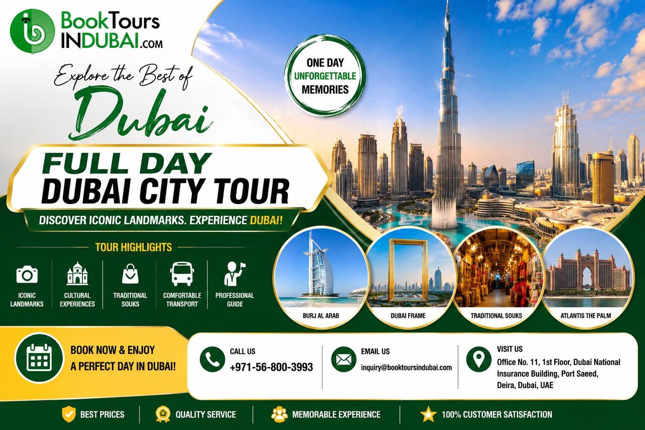 Dubai, Travel, Explore Dubai&rsquo;s Iconic Attractions With A Full Day Dubai City Tour &ndash; BookToursinDubai