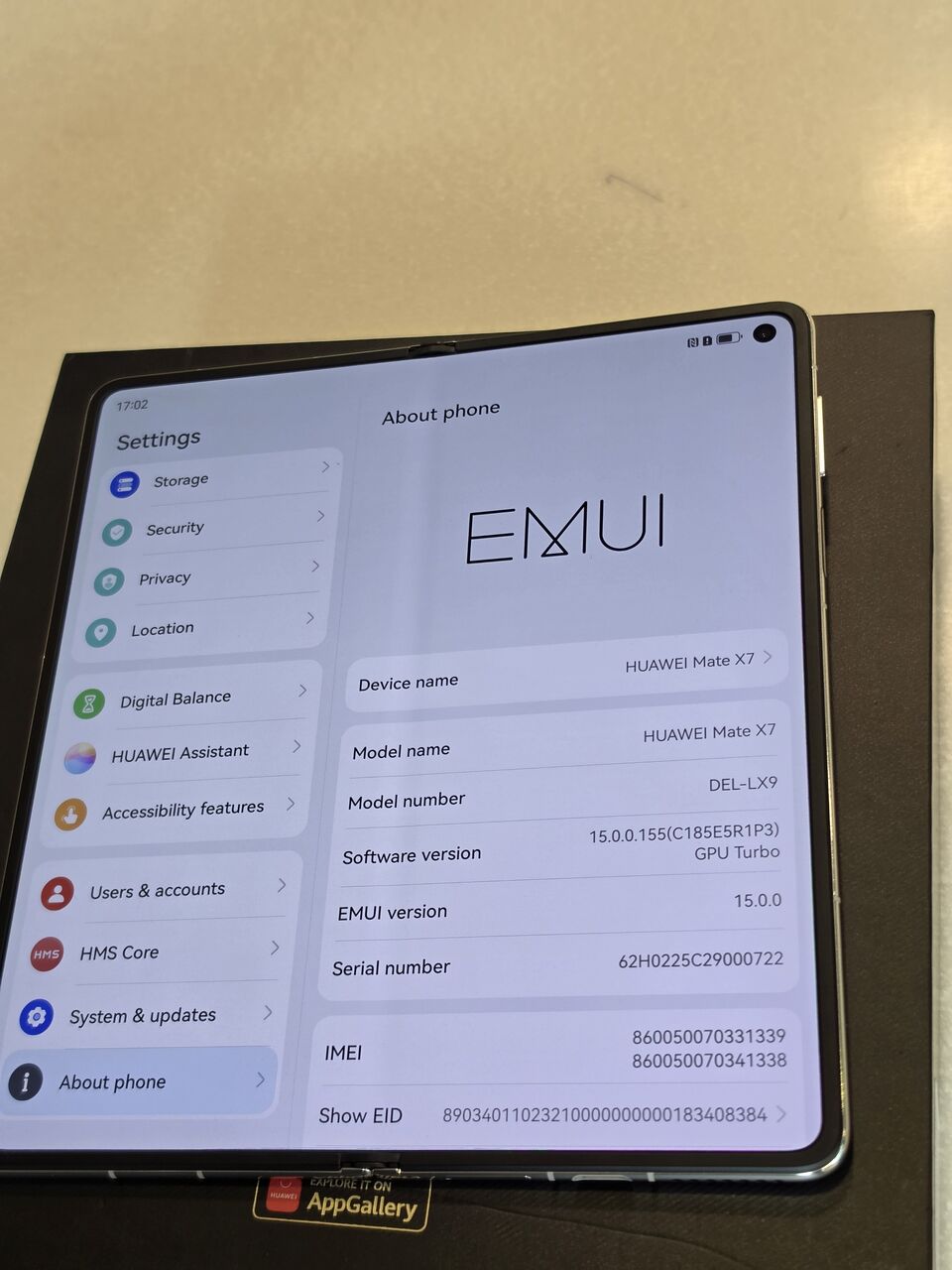Dammam, Mobile Phones, SAR 3500,  Huawei Mate X7  512 I 16 GB Ram