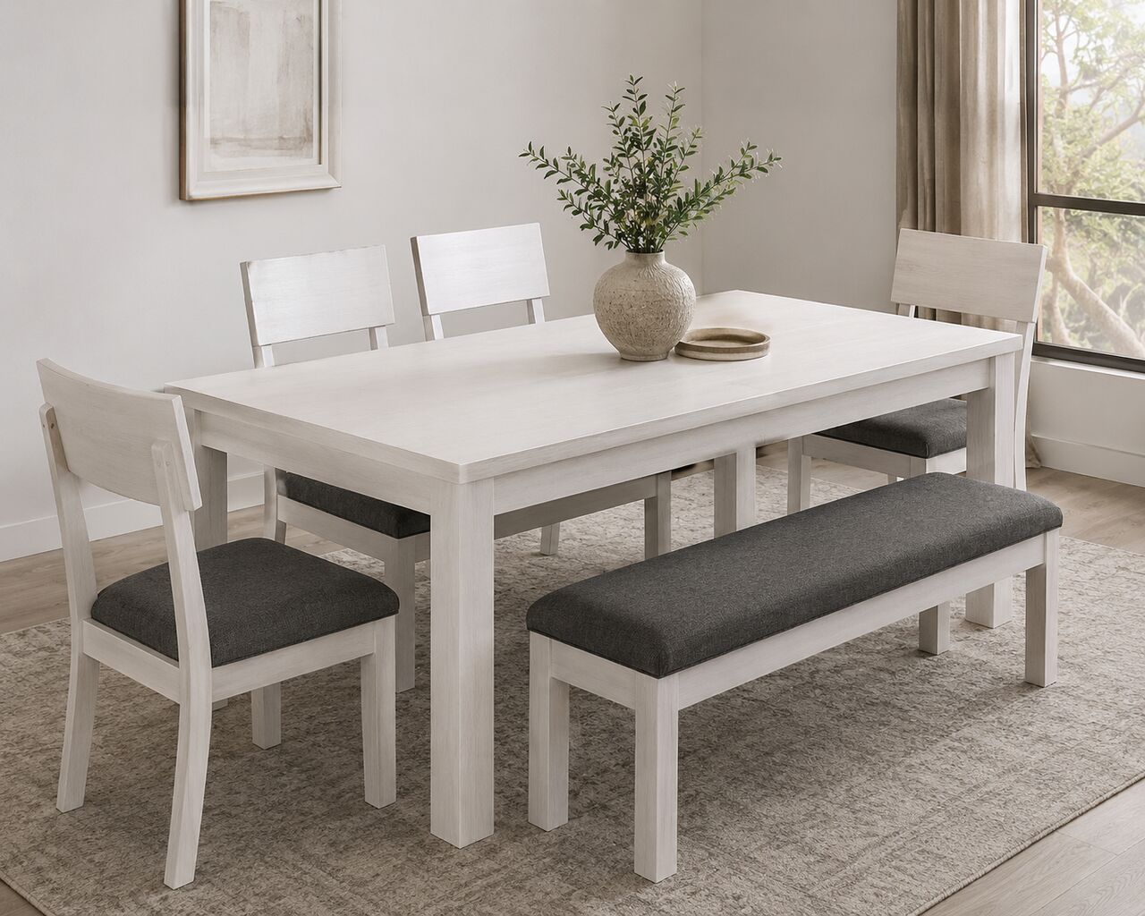 Al Khobar Al Shamalia, Furniture, SAR 600,  White Dinning Table