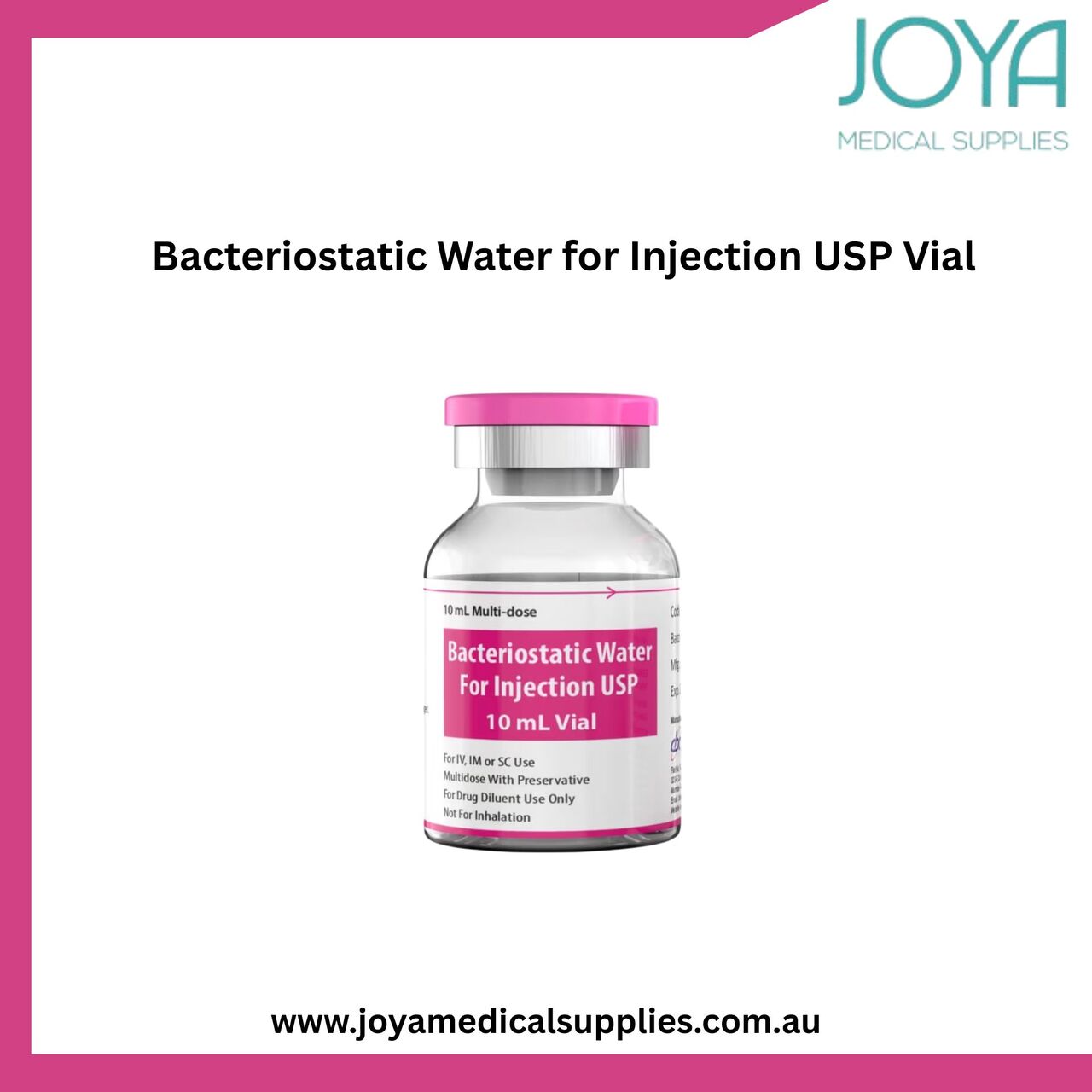 Sydney, Health & Beauty Items, Bacteriostatic Water For Injection USP Vial - Joya Medical Supplies | Australia