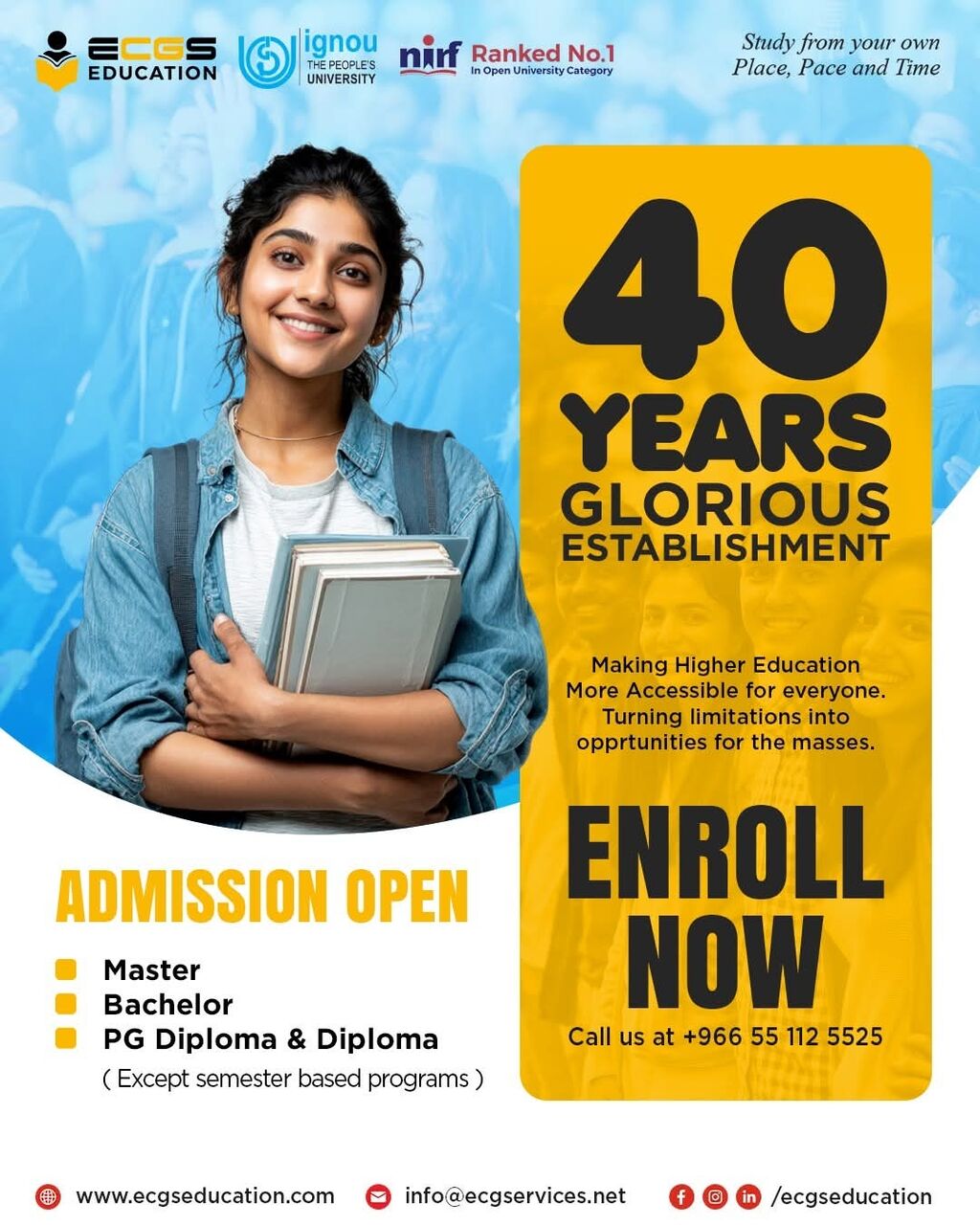 Jeddah, Education, IGNOU Bachelor & Master Admission Open For July 2026 Session