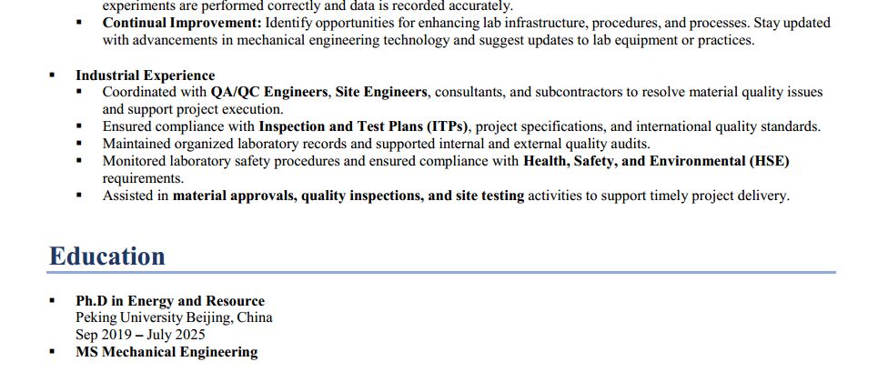 Riyadh, Job Seekers, Mechanical Engineer | Energy Engineer | AI Expert | Available Immediately
