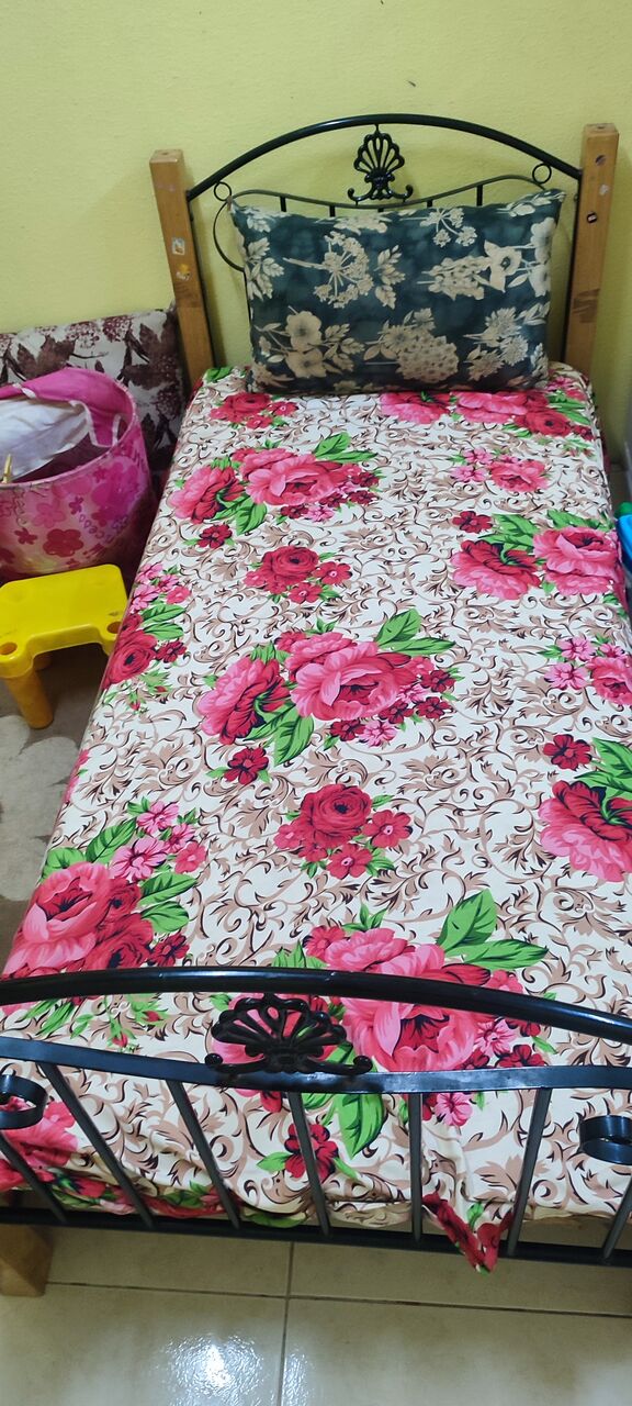 Jubail, Furniture, SAR 150,  Single Bed With Mattress For Sale In 150sr