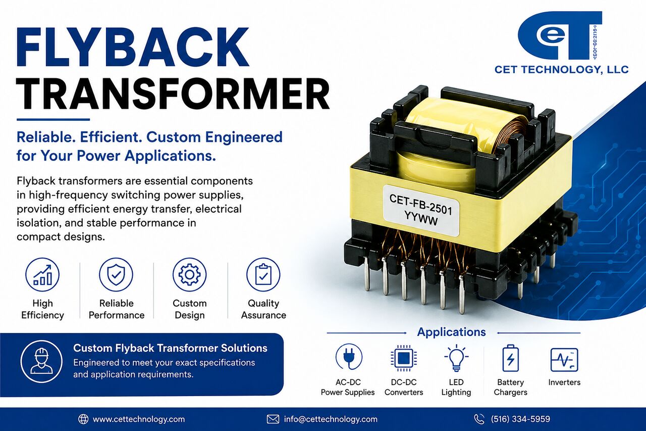 New York, Electrical & Plumbing, USD 100,  Custom Flyback Transformer Solutions For High-Frequency Power Applications
