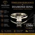 GBP 900,  Buy Stunning Platinum Diamond Ring Pre-Owned Best Value UK