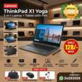 BHD 128,  Lenovo X1 Yoga Core I7 Touch 2 In 1 Laptop + Tablet With Pen 16GB RAM 14